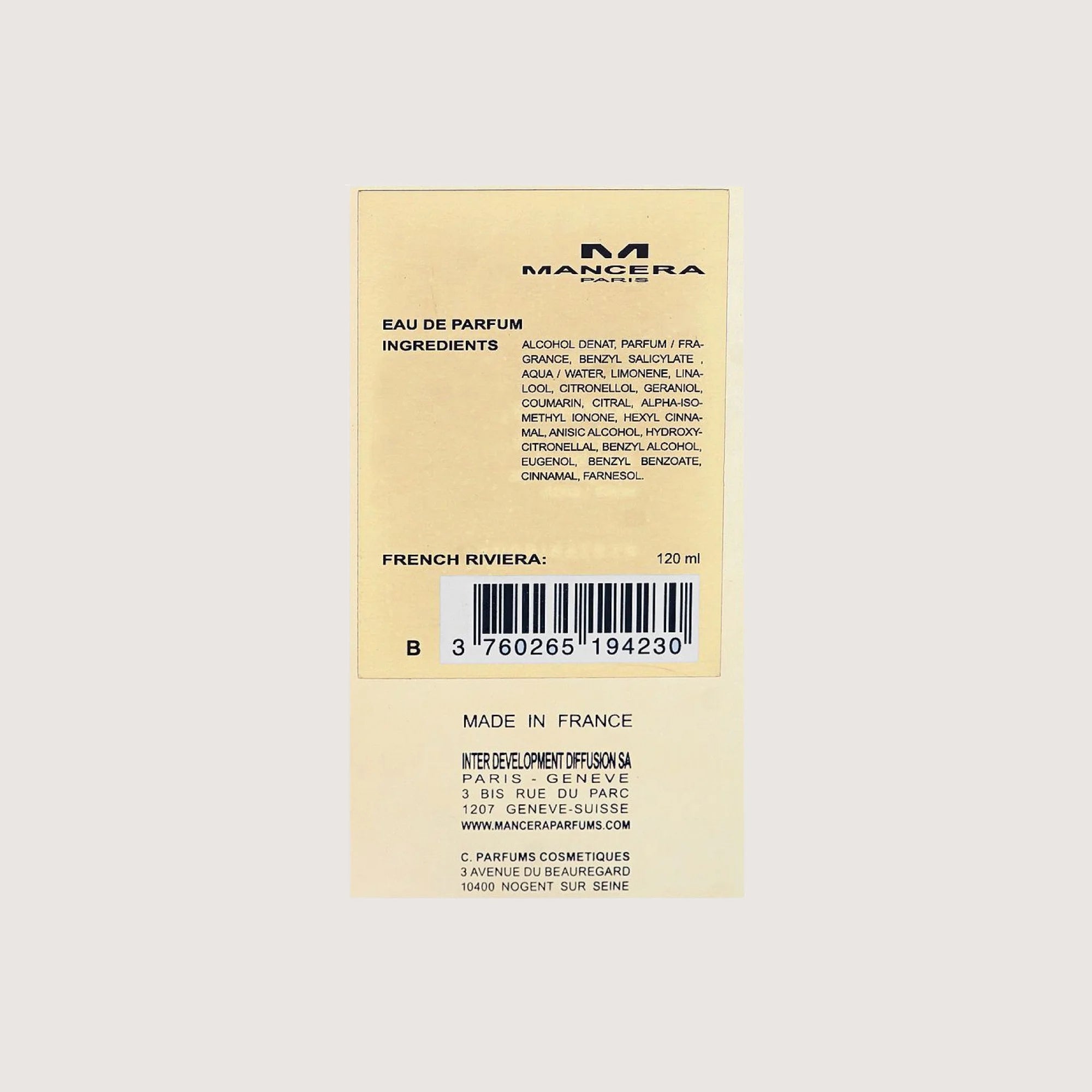 MANCERA FRENCH RIVIERA EDP 120ML